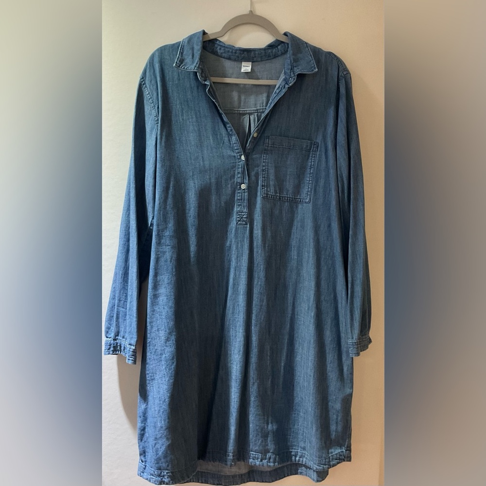 Old Navy Long Sleeve Denim Dress